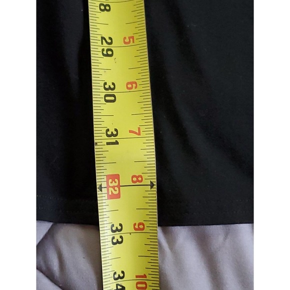 Midnight Velvet Long Sleeve Color Block Red Black White High Low Hem Large - Picture 9 of 11